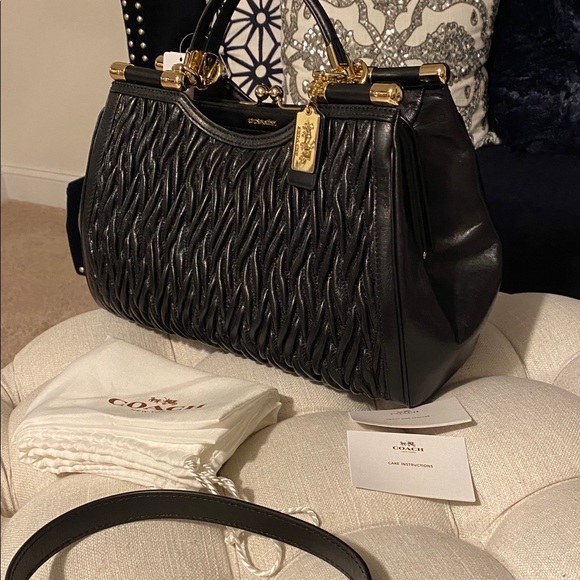 ✨SOLD!✨SALE✨COACH✨NWT MADISON GATHERED LEATHER BAG - Picture 2 of 15